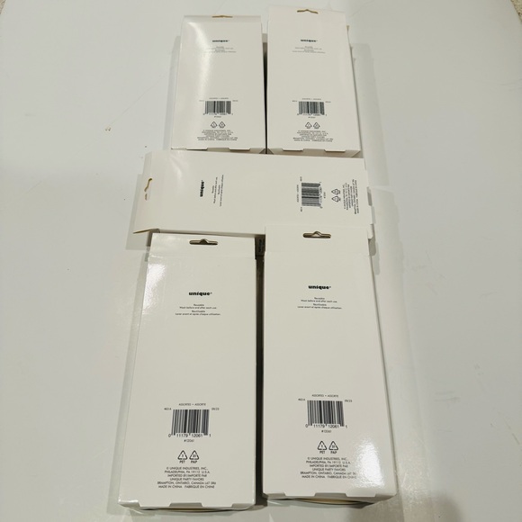 UNIQUE PARTY: 5 Boxes of 12Ct Cutlery Set Blue White Plastic - Picture 8 of 9